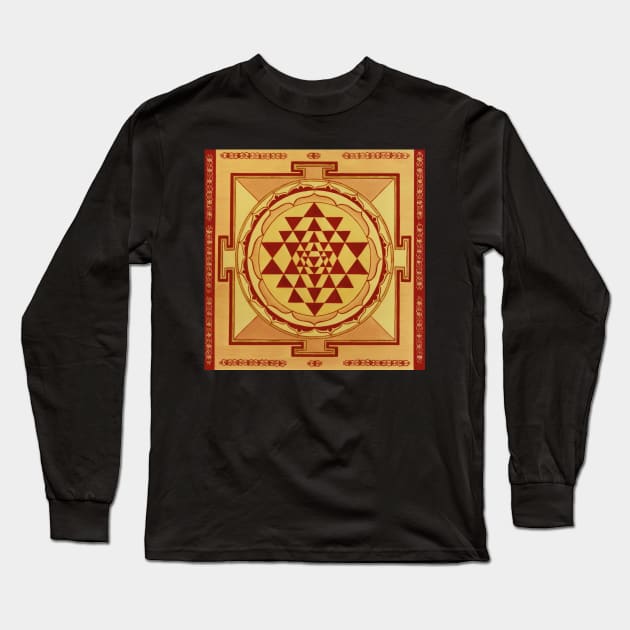 LAKSMI Yantra (4) Long Sleeve T-Shirt by GourangaStore